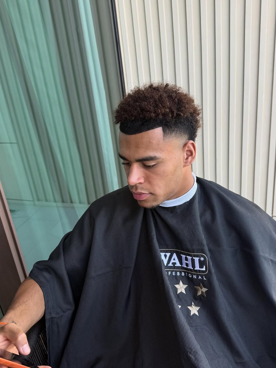 Clean curly fade